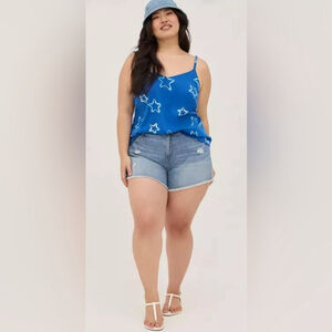 torrid Ava Stretch Challis Cami star pattern size 3X tank top